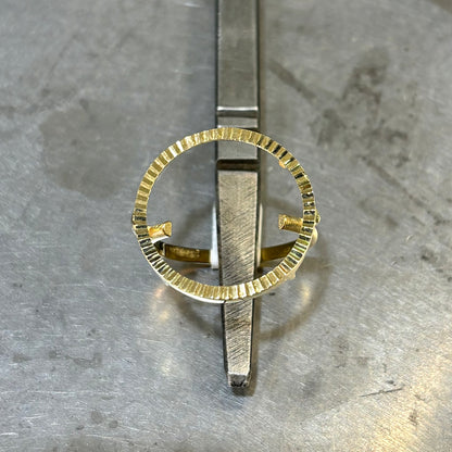 Monture Bague Pièce 10 Francs - Porte Pièce Or Jaune 750