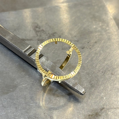 Monture Bague Pièce 10 Francs - Porte Pièce Or Jaune 750