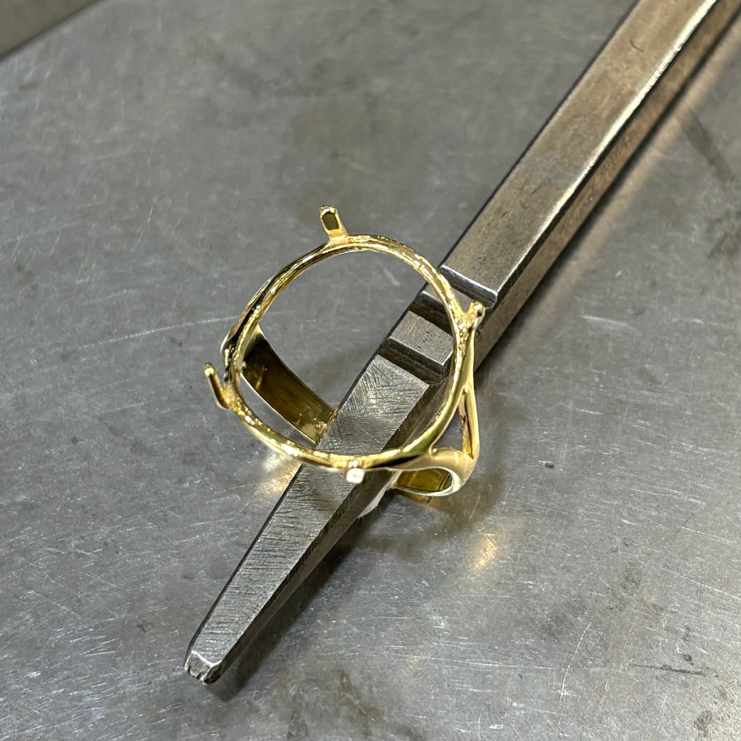 Monture Bague Pièce 10 Francs - Porte Pièce Or Jaune 750