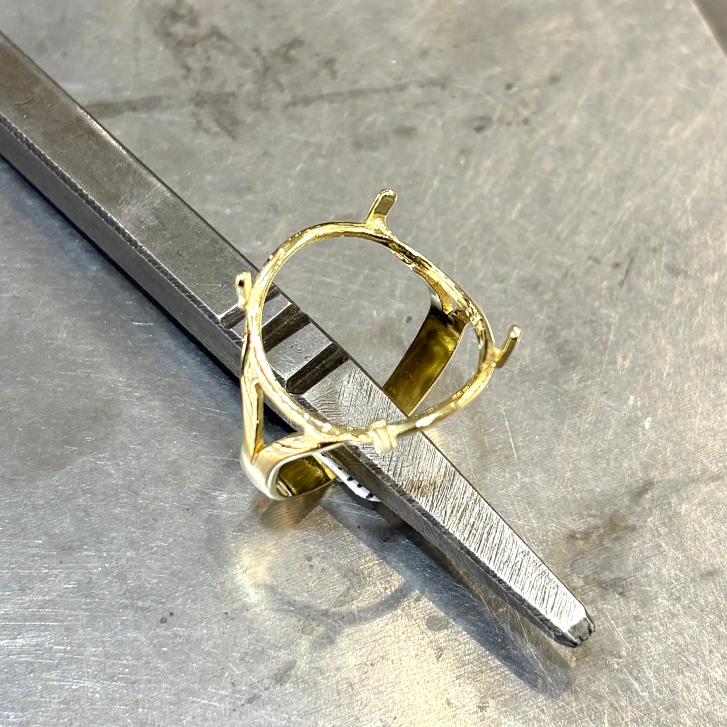 Monture Bague Pièce 10 Francs - Porte Pièce Or Jaune 750