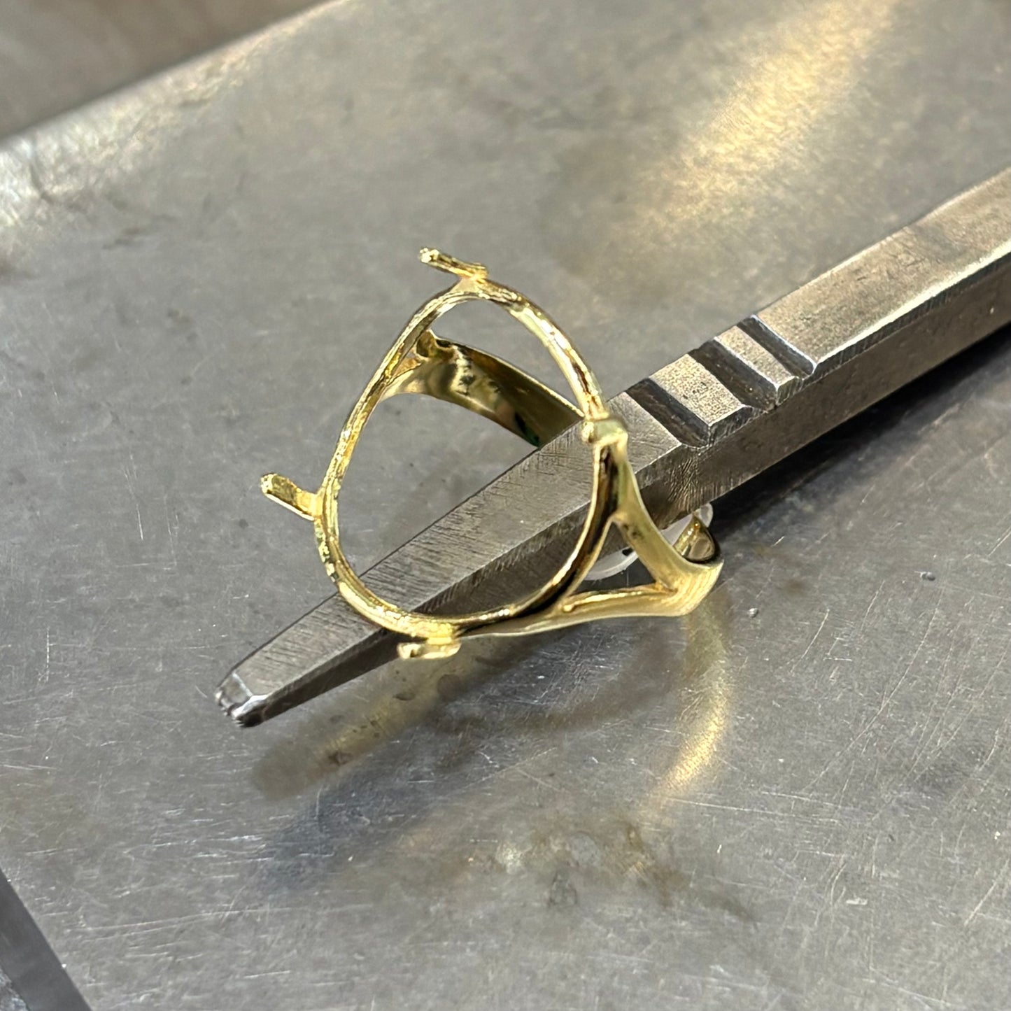 Monture Bague Pièce 10 Francs - Porte Pièce Or Jaune 750