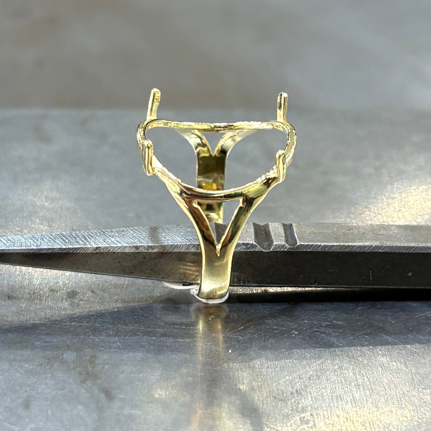 Monture Bague Pièce 10 Francs - Porte Pièce Or Jaune 750