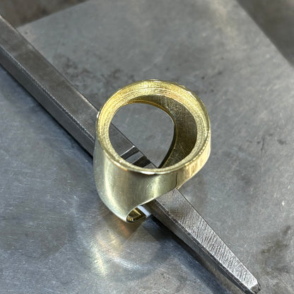 Monture Bague Pièce 10 Francs - Porte Pièce Or Jaune 750