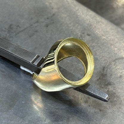 Monture Bague Pièce 10 Francs - Porte Pièce Or Jaune 750