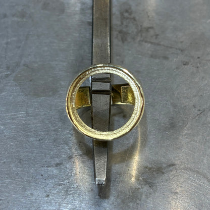 Monture Bague Pièce 10 Francs - Porte Pièce Or Jaune 750