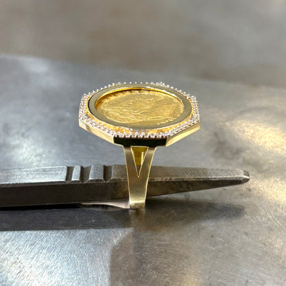 Bague Pièce - Or Jaune 750 & Pièce 10 Francs Napoléon