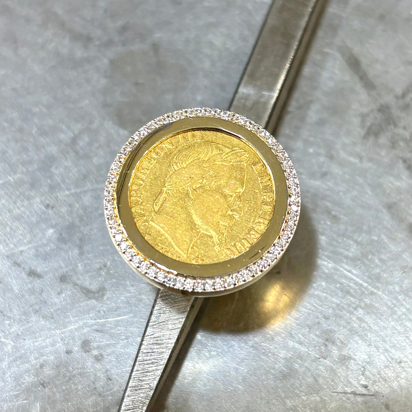 Bague Pièce - Or Jaune 750 & Pièce 10 Francs Napoléon