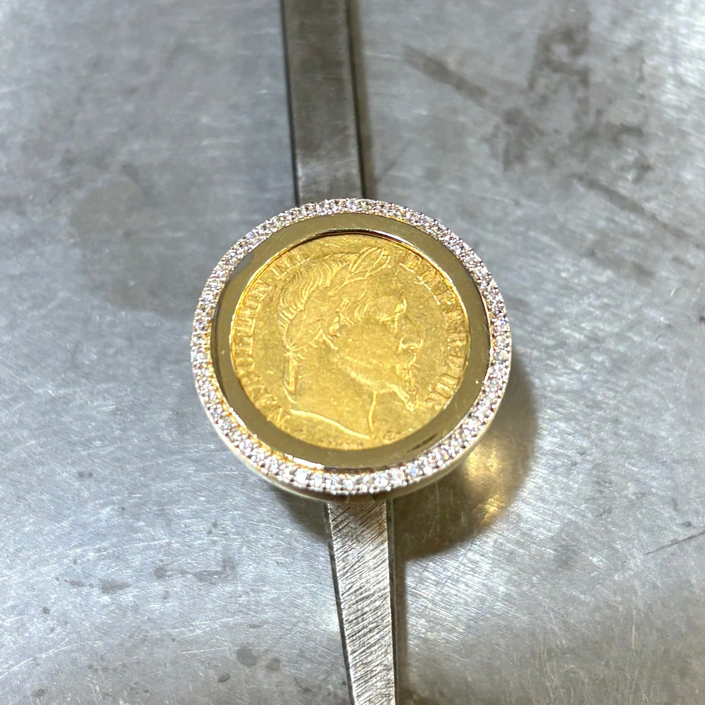 Bague Pièce - Or Jaune 750 & Pièce 10 Francs Napoléon