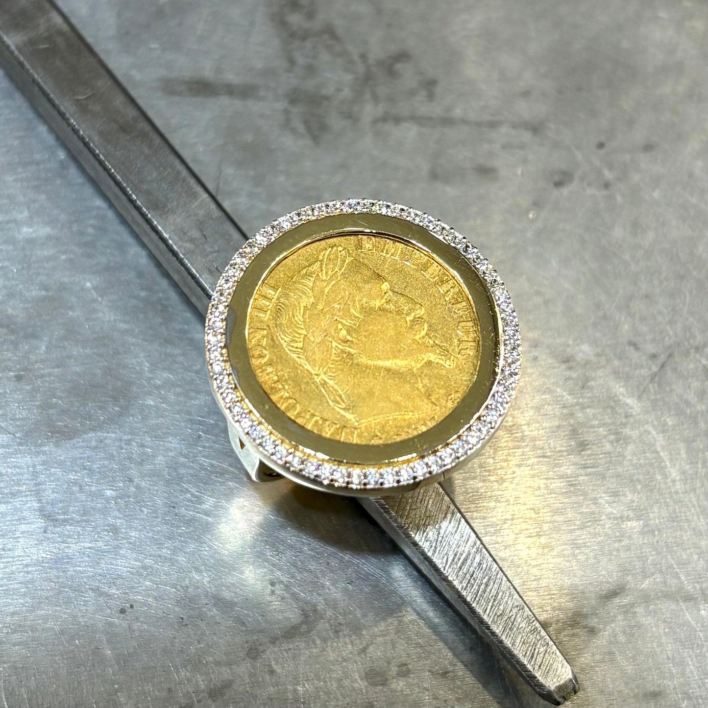 Bague Pièce - Or Jaune 750 & Pièce 10 Francs Napoléon