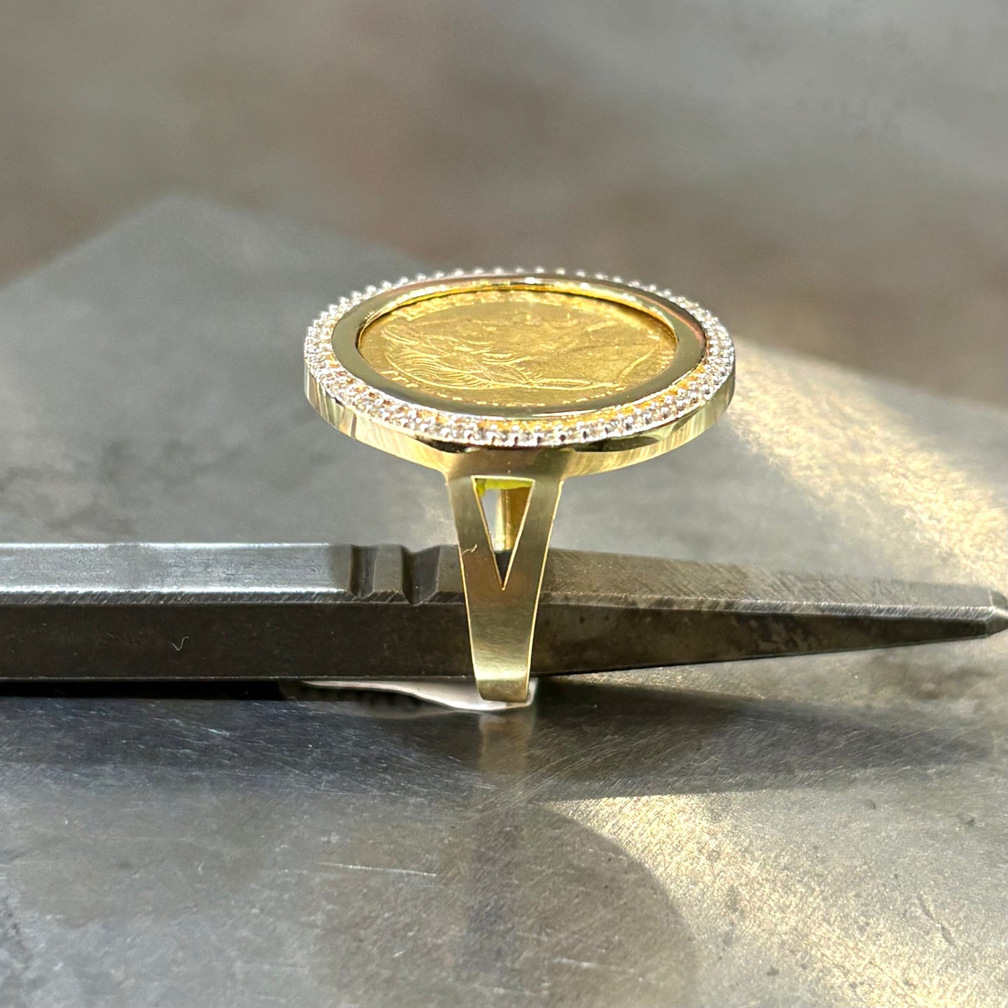 Bague Pièce - Or Jaune 750 & Pièce 10 Francs Napoléon