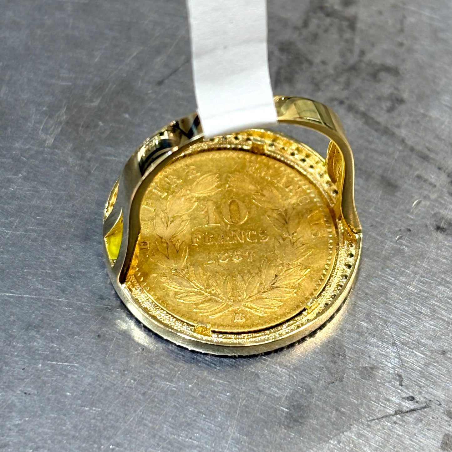 Bague Pièce - Or Jaune 750 & Pièce 10 Francs Napoléon