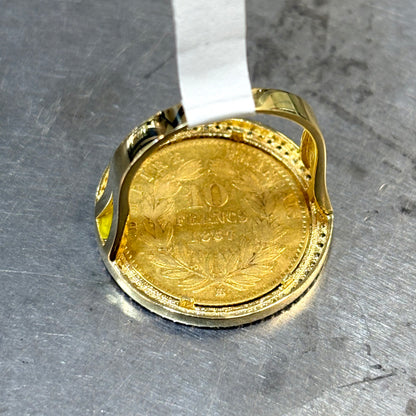 Bague Pièce - Or Jaune 750 & Pièce 10 Francs Napoléon