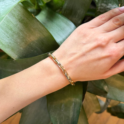 Bracelet Bicolore - Or Jaune/Blanc 750