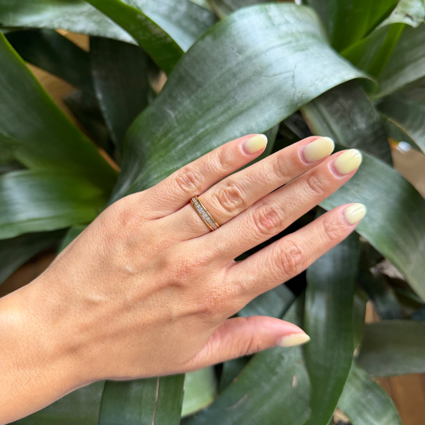 Bague Alliance - Or Jaune 750 & Diamants