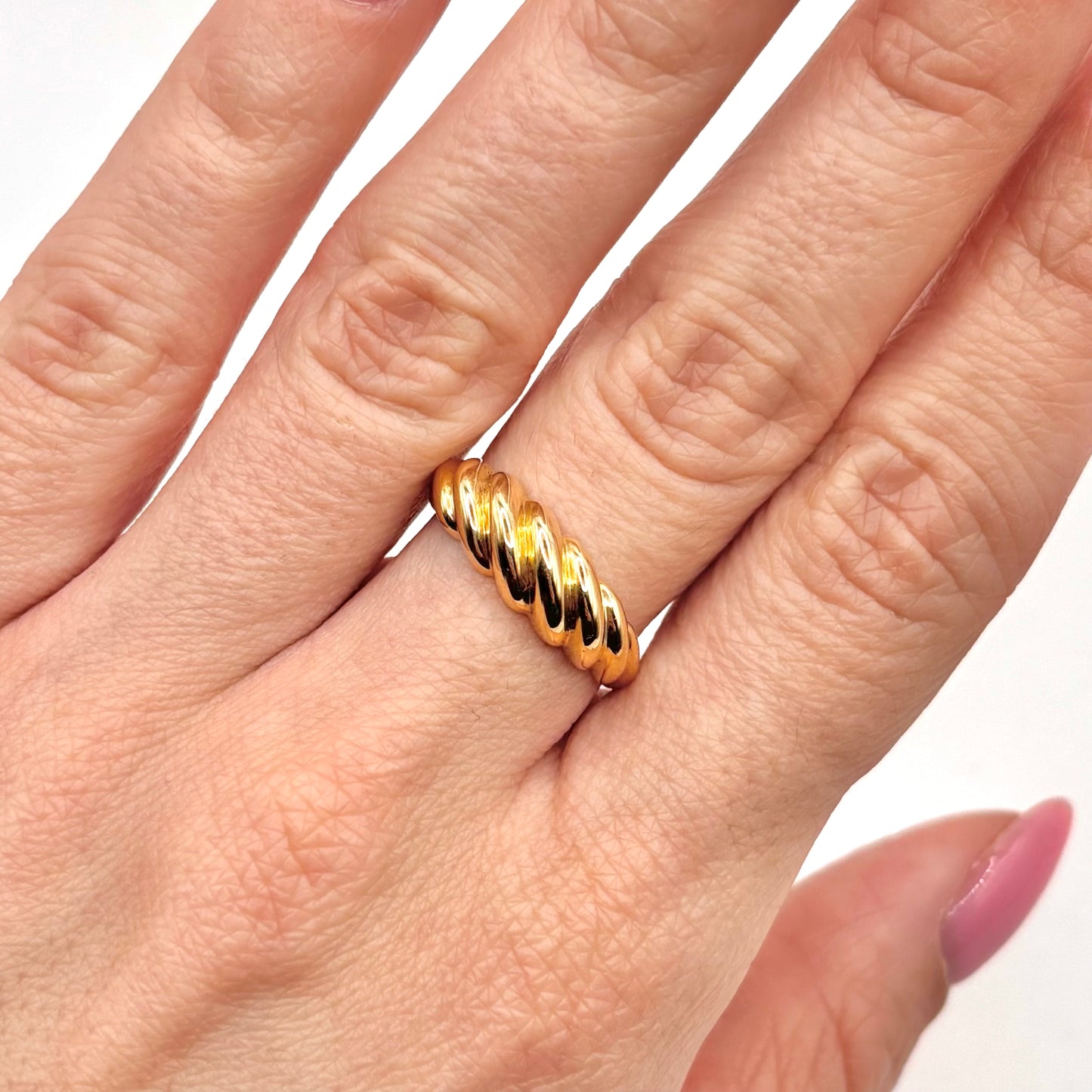 Bague Godrons - Or Jaune 750