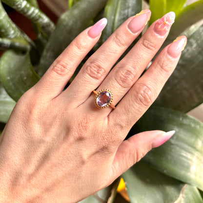 Bague Vintage - Or Jaune 750 & Améthyste