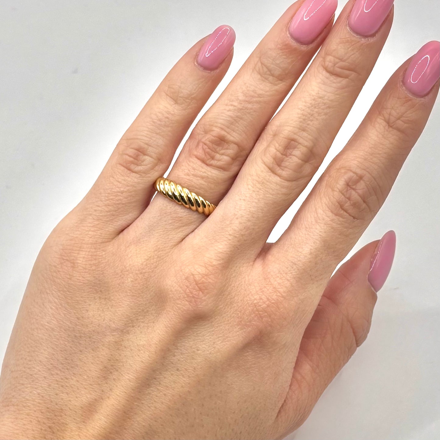 Bague Godrons - Or Jaune 750