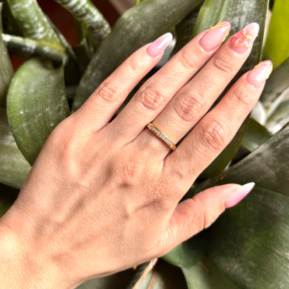 Bague Alliance - Or Jaune 750 & Diamants