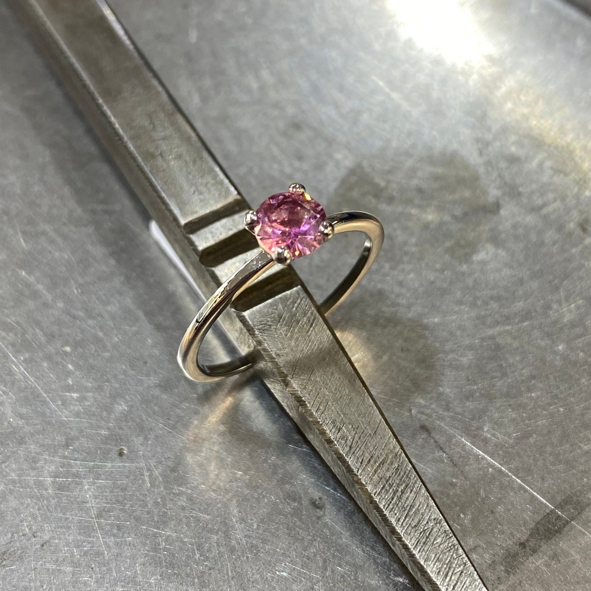 Bague Natori - Or Blanc 750 & Tourmaline Création Fremont