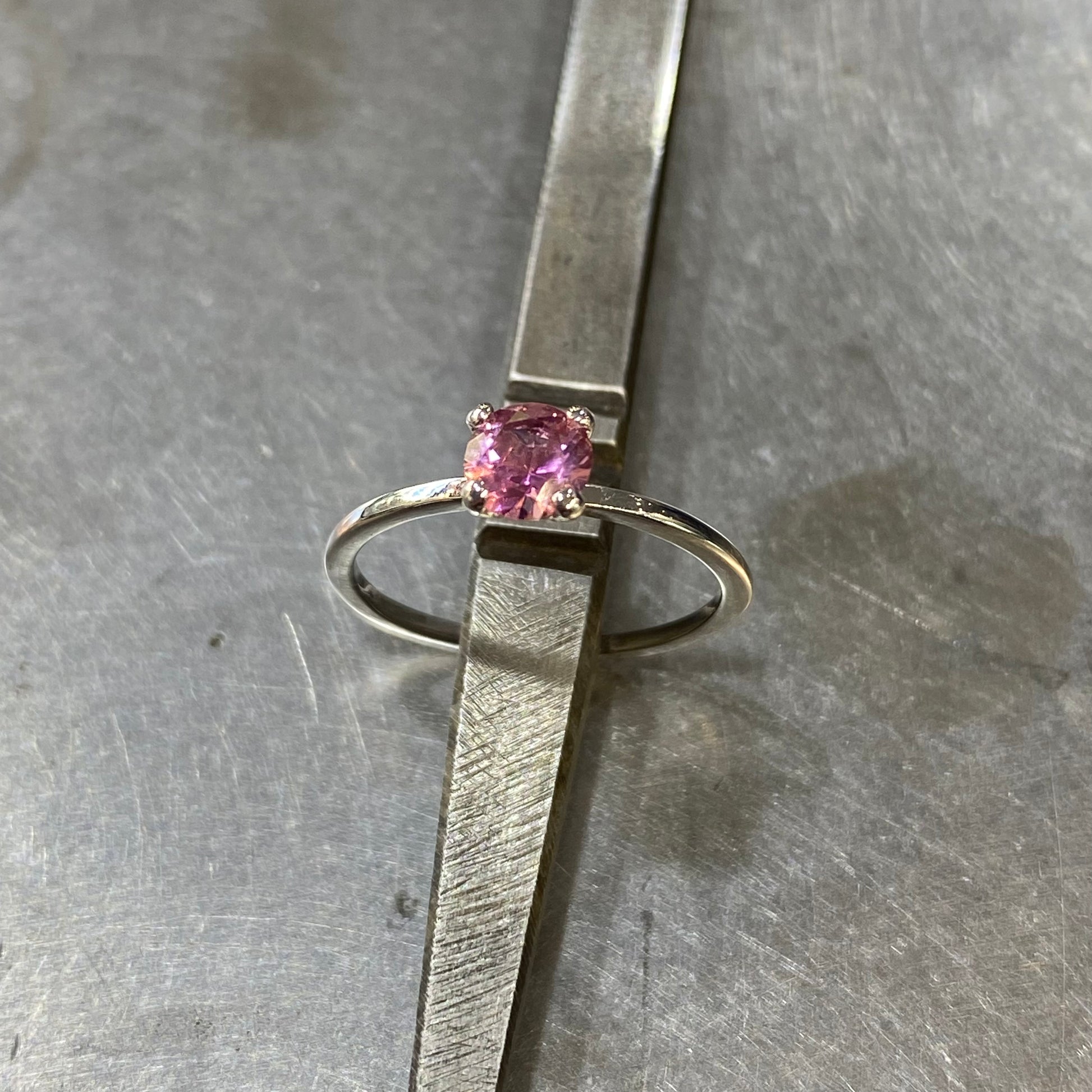 Bague Natori - Or Blanc 750 & Tourmaline Création Fremont