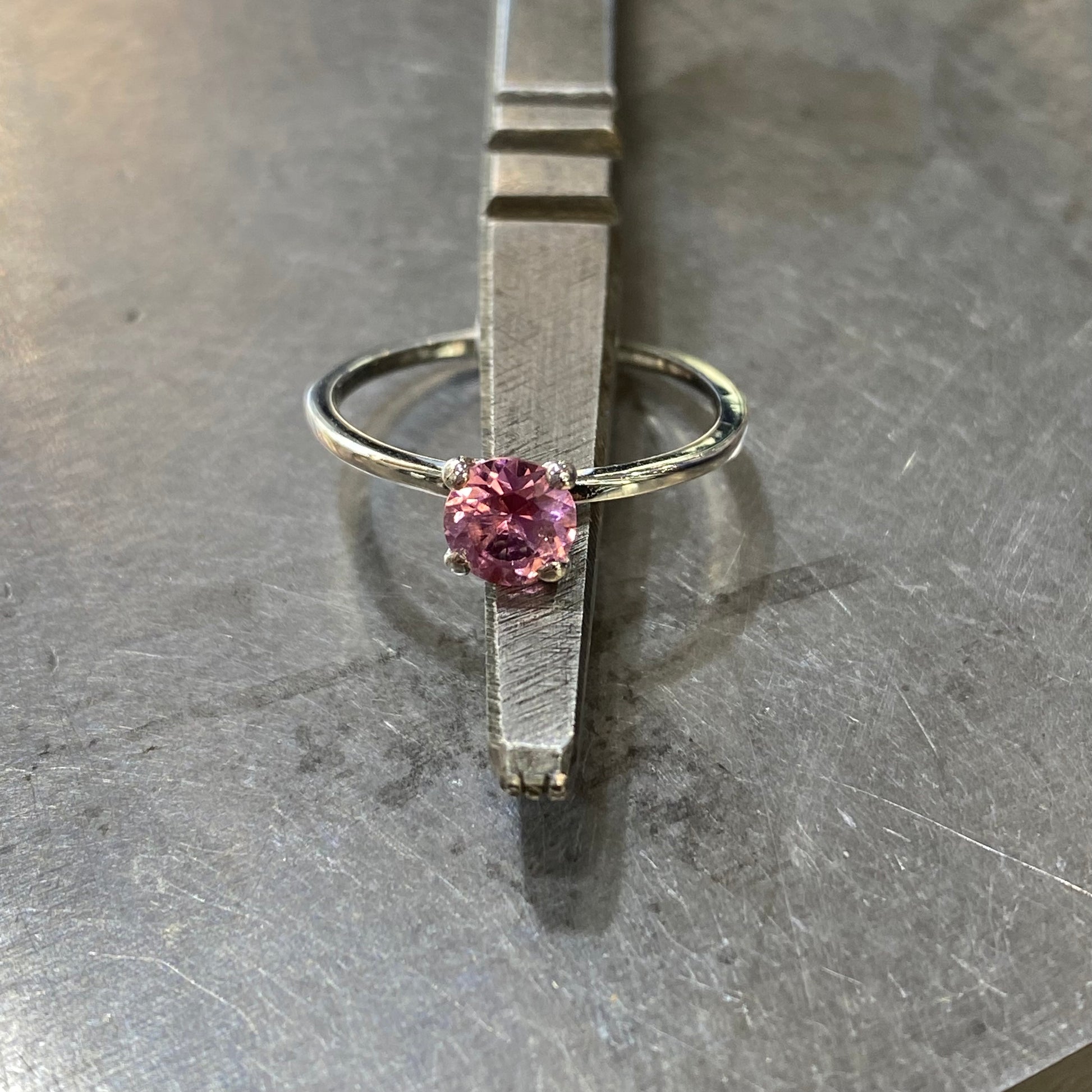 Bague Natori - Or Blanc 750 & Tourmaline Création Fremont