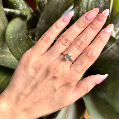 Bague Aigue-Marine - Or Blanc 750 & Aigue-Marine