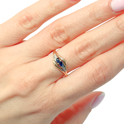 Bague Reflet - Or Jaune 750 & Saphirs