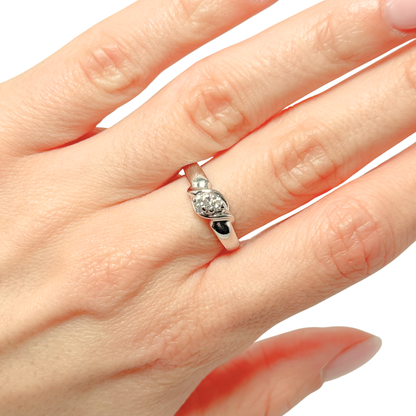 Bague Noeud - Or Blanc 750 & Diamants