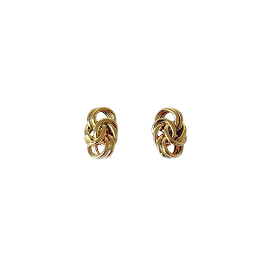 Boucles D'oreilles Noeud  Vintage - Or Jaune 750