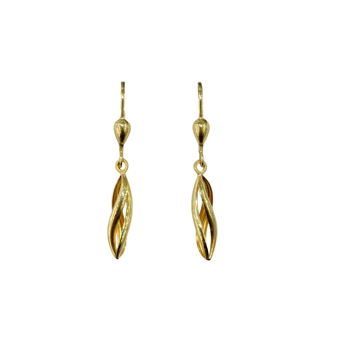 Boucles D'oreilles Tourbillon - Or Jaune 750
