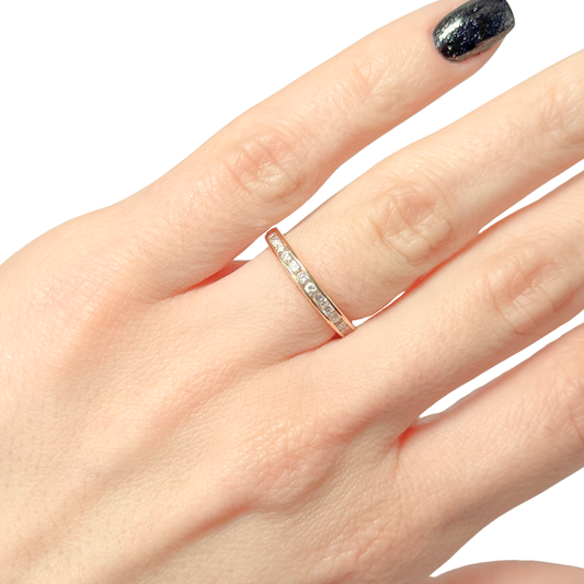 Bague Alliance - Or Jaune 750 & Diamants