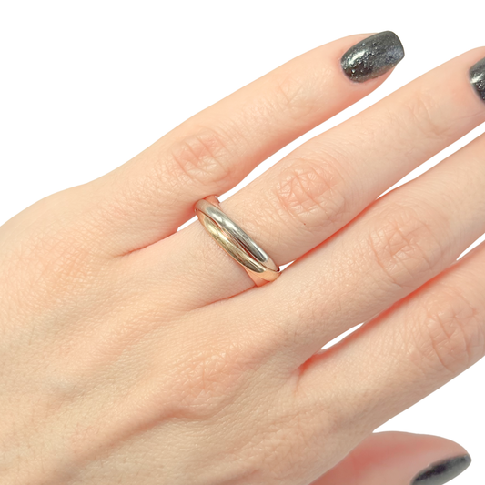 Bague Alliance 3 Ors - Or Jaune/Blanc/Rose 750