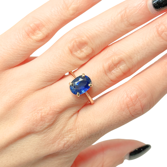 Bague Lapuna - Or Jaune 750 & Saphir de Ceylan