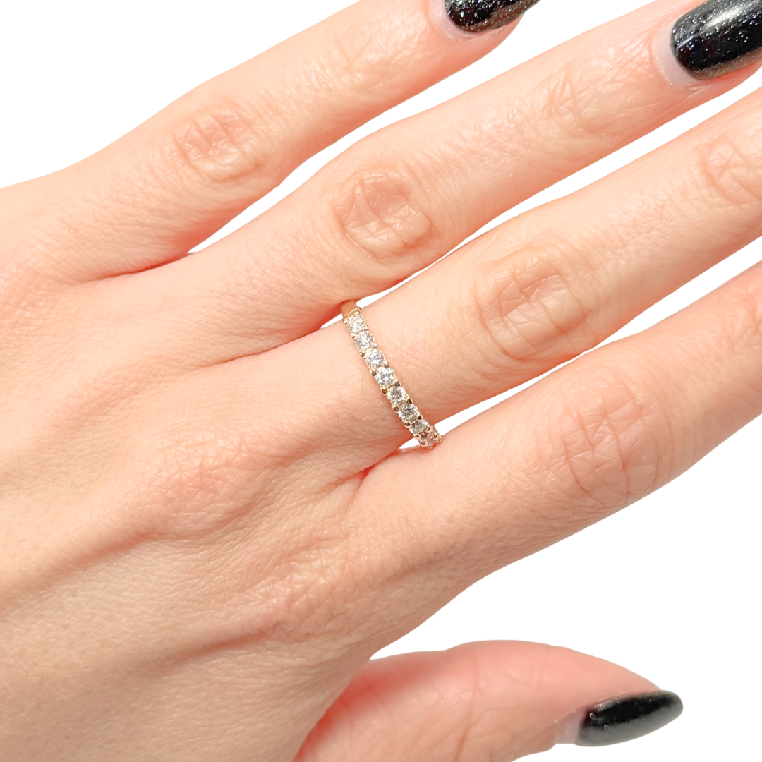 Bague Alliance - Or Jaune 750 & Diamants