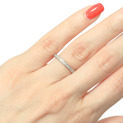 Bague Alliance - Or Blanc 750 & Diamants