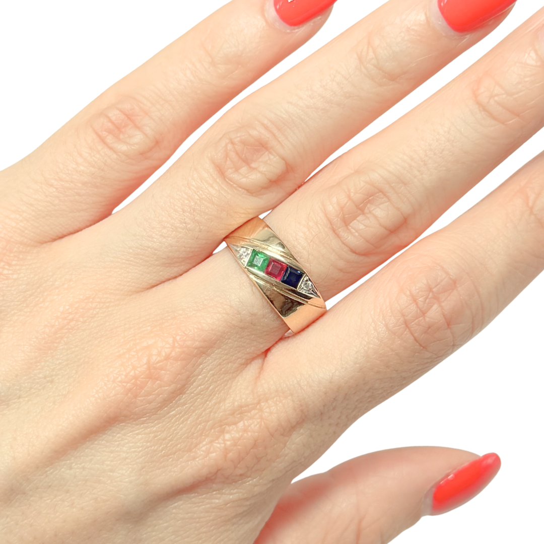 Bague Jonc Trilogie - Or Jaune 750