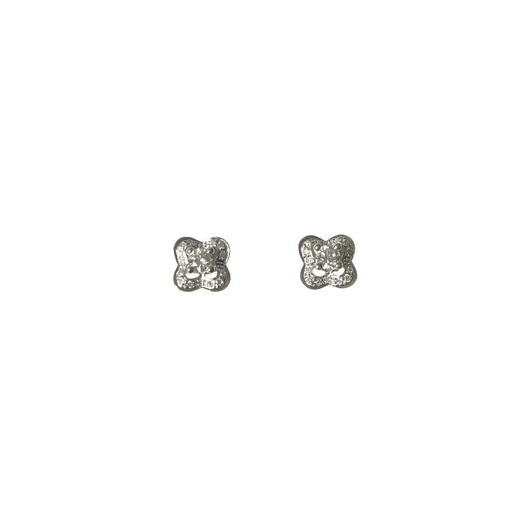 Boucles D'oreilles Mauboussin Chance Of Love - Or Blanc 750 & Diamants