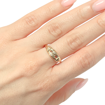 Bague Noeud - Or Jaune 750 & Diamants