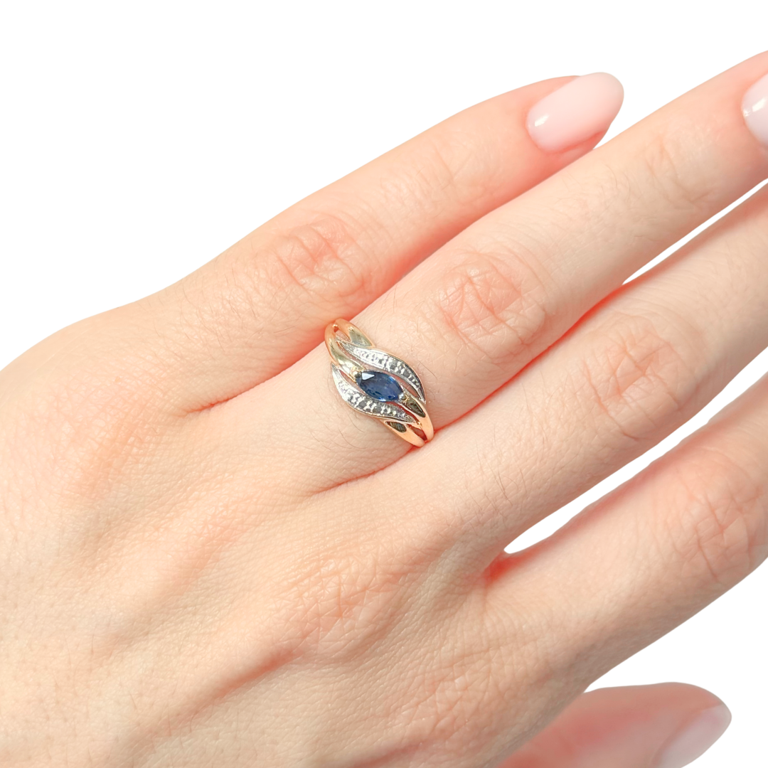 Bague Saphir - Or Jaune 750