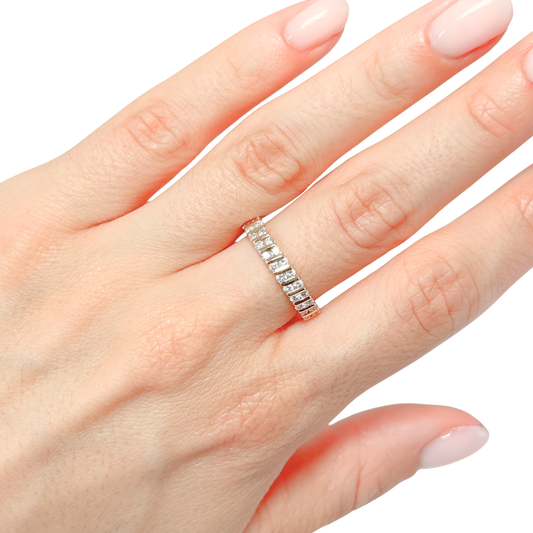 Bague Alliance - Or Jaune 750 & Diamants
