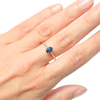 Bague Lapuna - Or Blanc 750 & Saphir