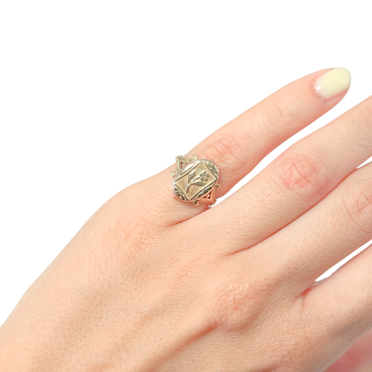 Bague Cassolette Vintage - Or Jaune 750