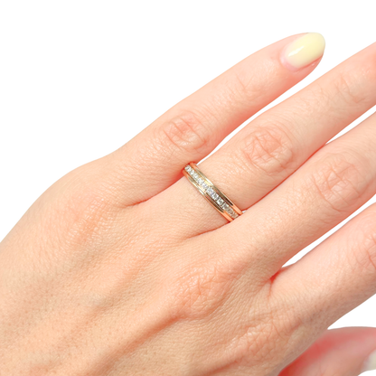 Bague Alliance - Or Jaune 750 & Diamants