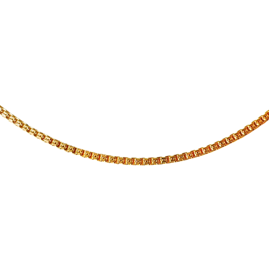 Chaîne maille carrée - Or Jaune 750