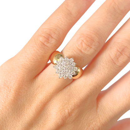 Bague Marguerite - Or Jaune 750 & Diamants