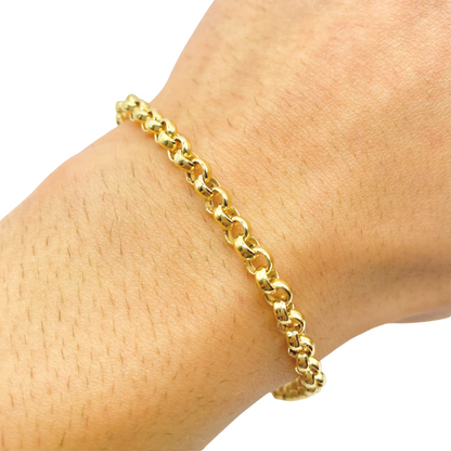 Bracelet Maille Jaseron - Or Jaune 750