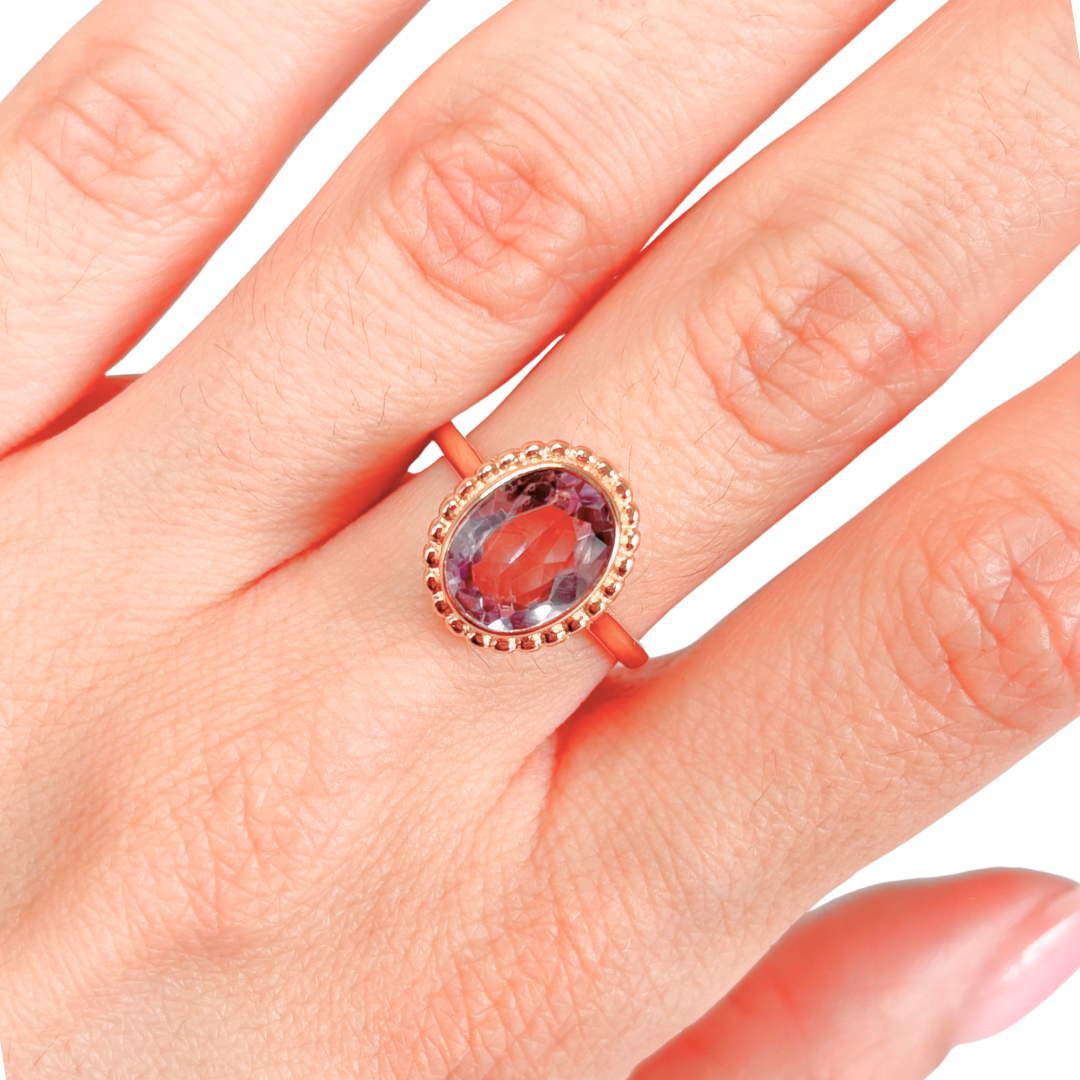 Bague Vintage - Or Jaune 750 & Améthyste