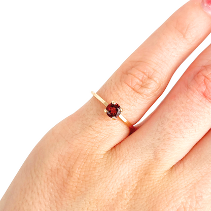 Bague Lapuna - Or Jaune 750 & Grenat