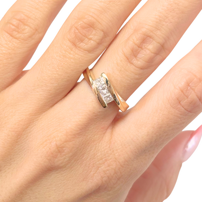 Bague Princesse - Or Jaune 750 & Diamants