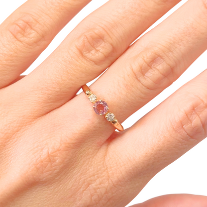 Bague Ponyo - Or Jaune 750 Tourmaline & Diamants